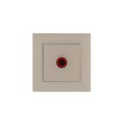 Розетка TV проходная Karea RIZZ крем Makel 88010007