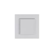 Розетка 1-м с крышкой Karea RIZZ с заземл. бел. Makel 88001029