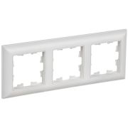 Рамка 3-м BRITE РУ-3-БрАБ арктич. бел./бел. IEK BR-M32-12-K91