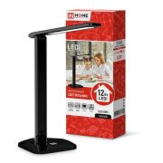 Светильник светодиодный настольный ССО 08Ч 12Вт 3000-6500К 600лм сенсор-диммер с адаптером черн. IN HOME 4690612036564