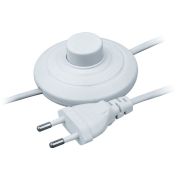 Шнур 61 600 NPS-FS01-170-2х0.5-WH 1.7м с выкл. бел. Navigator 61600