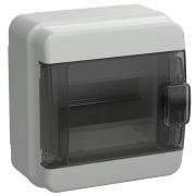 Корпус КМПн-6 TEKFOR IP65 черн. прозр. дверь пластик. IEK TF5-KP72-N-06-65-K03-K02